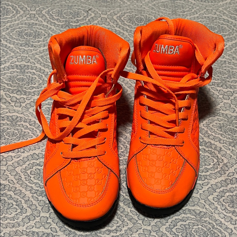 Zumba Fitness Orange High-Top Sneakers